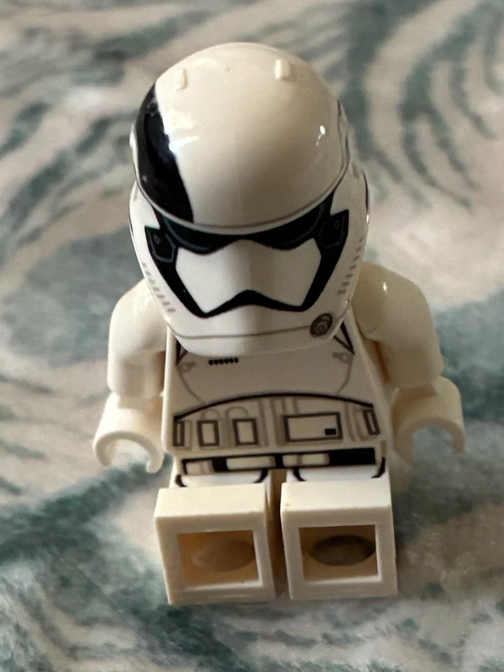 White Storm Trooper Minifigure with Black Printed Details